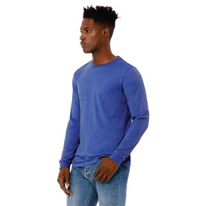 Airlume เสื้อยืดแขนยาว CVC,แหวนปั่นผ้าฝ้าย52% โพลี32เดี่ยว48% ออนซ์ - Product Image 2