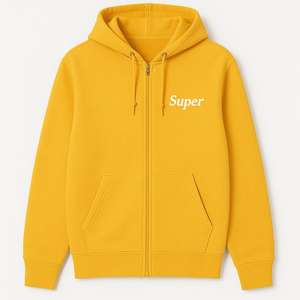 Streetwear 450gsm 100% Cotton Oversized Men's Zip up Hoodies Casual Blank <b>Zippered</b> <b>Hoodie</b> Men's Hoodies - Product Image 4