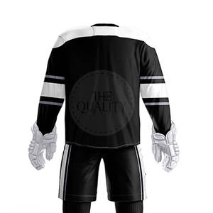 Uniforme de hockey sur glace pour homme adulte, taille personnalisée, respirant, confortable, en stock, 100% polyester - Product Image 6