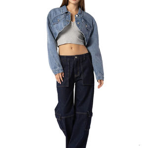 Chaqueta universitaria corta para mujer hecha de Material de lana personalizado transpirable 100% chaqueta universitaria corta con diseño de cierre personalizado 2025 - Product Image 4