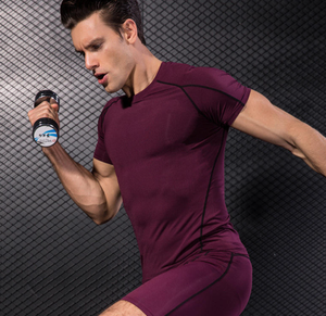 Camisetas de Compresión para Hombre, 100% Algodón, Secado Rápido, Corte Regular, Ropa Deportiva Cómoda para Entrenamiento, Ropa de Gimnasio, Pedido al por Mayor - Product Image 5