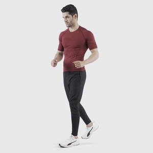 2025 camisetas deportivas de compresión personalizadas para hombres, camisetas musculosas de secado rápido, camisetas 100% de algodón con MOQ bajo, camisetas de manga corta de gran tamaño - Product Image 4