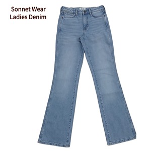 กางเกงผ้ายีนส์เอวสูงของผู้หญิงวินเทจซักได้พอดีตัว - Product Image 6