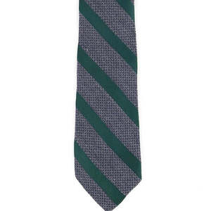 Tasso Elba Men's Teramo Stripe <b>Tie</b> Classic Casual Green Jacquard Print Size Regular - Product Image 3