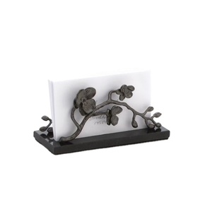 Christmas Decoration Metal <b>Matte</b> Black Napkin Holder With Flower Design Wedding Use <b>Table</b> Decoration Holder - Product Image 1