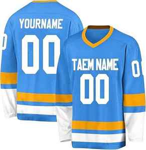 เสื้อฮอกกี้น้ำแข็งแบบกำหนดเอง ชุดทีมส่วนบุคคล ระบายอากาศได้ดี แห้งเร็ว ชุดกีฬาคุณภาพสูงสำหรับผู้ชาย ขายส่ง - Product Image 6