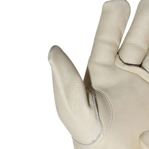 Gants de travail en cuir premium pour conducteurs, en cuir de vachette pleine fleur, avec prise en main souple, gants de sécurité, poignet élastique, OEM, marque privée, vente en gros - Product Image 2