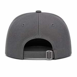 Gray 5-Panel <b>Snap</b> Back <b>Cap</b> with Red and White Embroidered Animal Logo Front Panel Hip Hop Sporty Casual Unisex Adult Hat - Product Image 2