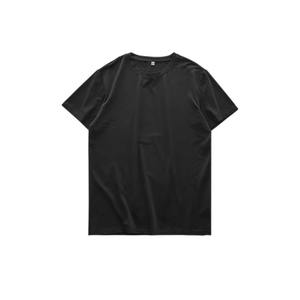 T-shirts en polyester OEM bon marché de haute qualité en grammes avec logo personnalisé T-shirt grande taille pour hommes en polyester mélangé de coton de couleur unie - Product Image 3