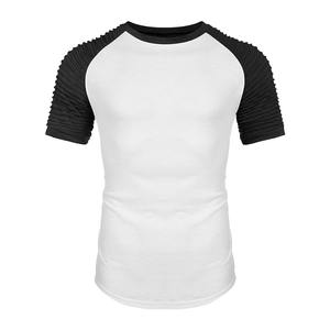 Verano de secado rápido elástico logotipo personalizado Fitness Gym Wear Plain manga corta gimnasio deporte Stock camisetas para hombres - Product Image 6