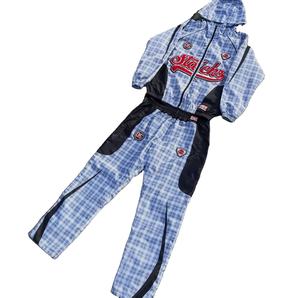 Conjunto de Chaqueta y Pantalones Deportivos de Invierno para Hombre, Estilo Patchwork con Bloques de Color Personalizados, Cortavientos de Nailon, para Senderismo al Aire Libre, con Cremallera de Poliéster - Product Image 1