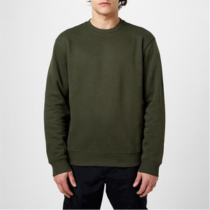 Jersey liso para hombre, sudadera informal suave y cómoda sin cremallera y bolsillos, sudadera - Product Image 1