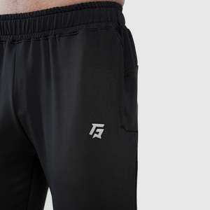 กางเกงขายาว 002 Pro Fit (สีดำ) กางเกงชิโน่ทรงตรงทันสมัย ผ้าทอเนื้อเบา ซิป XL 6XL ผ้ายืดสแปนเด็กซ์ - Product Image 6