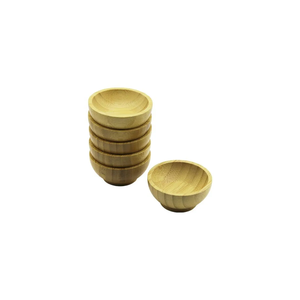 Bamboo 6-Piece Mini Snack <b>Sauce</b> and Jam Bowl Serving Set - Product Image 3