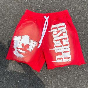 Pantalones Cortos Deportivos de Verano para Hombre, Personalizados, de Alta Calidad, con Estampado Acid Wash, Holgados, Transpirables, con Cordón Ajustable, 100% Algodón, de Secado Rápido - Product Image 3