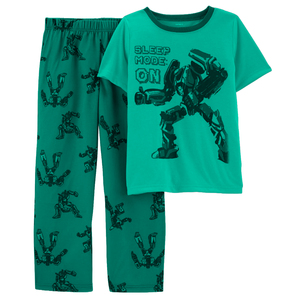 Vente en gros de pyjamas à manches courtes pour enfants de haute qualité, nouveau design d'été, barboteuse 100% coton, ensemble de pyjamas, bas Aop, taille libre T - Product Image 4