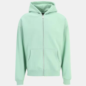 Sudadera con Capucha y Cremallera Vintage, Bordado Personalizado al por Mayor, Estilo Urbano, Alta Calidad, Tallas Grandes Disponibles - Product Image 1