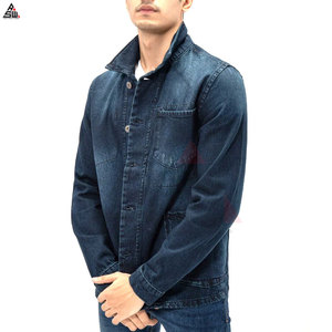Veste en jean élégante, tenue décontractée OEM, vente en gros de veste en jean en coton de haute qualité pour hommes, veste en jean personnalisée pour hommes - Product Image 2