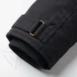 Veste parka d'automne pour homme de qualité supérieure, personnalisable, en polyester enduit, tissée, à capuche, respirante, col montant vintage, vêtements d'extérieur - Product Image 6