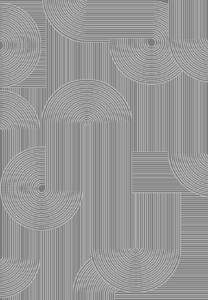 Alfombra Turca Tejida Moderna con Diseño Geométrico Abstracto Heritagea, PP Termosellado, PES de 11 mm, Pelo Corto, Multicolor, Antideslizante y Ecológica - Product Image 5