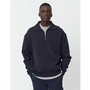 1/4เสื้อสเวตเตอร์ซิปแบรนด์ที่กำหนดเองการออกแบบของตัวเองอบอุ่นระบายอากาศแขนยาวยืนปกทุกสีที่มีคุณภาพสูงผู้ผลิต OEM - Product Image 2