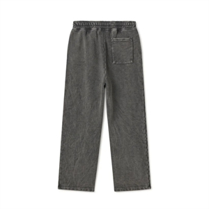 Pantalones de chándal acampanados sueltos personalizados para hombre, pantalones de chándal de Color sólido con logotipo para estampado de farol, cintura media, estilo informal, corte de bota, sudadera recta - Product Image 2