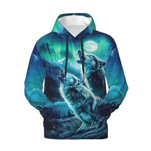 Sweats à capuche imprimés numériques entièrement sublimés pour hommes respirants Bases d'impression numérique pulls à capuche décontractés pour hommes - Product Image 3