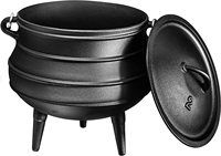 Brûleur d'encens pyramidal Lobaan en fonte pré-assaisonnée de qualité supérieure, avec couvercle en bois d'agar, fait main, style indien aromatique, été/automne