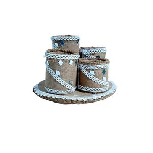Cambie su escritorio de forma natural con este soporte artesanal para bolígrafos de yute - Product Image 4