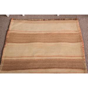 Tapis turc vintage 2,8x11,9 pi (85x362 cm), tapis oriental brun Kilim - Product Image 5