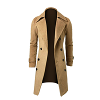 Vêtements de mode en gros, manteaux longs pour hommes, respirants, pour la saison hivernale, pardessus de qualité supérieure, couleur personnalisée, manteaux longs