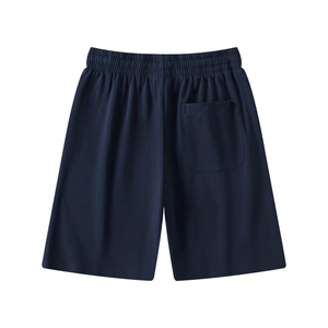 ODM Bermudas de algodón de alta calidad para hombre 100% algodón pantalones cortos calientes de verano cintura elástica Casual cintura media teñido liso lavado juvenil - Product Image 5