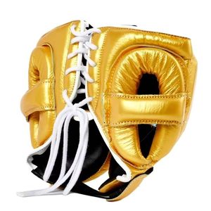 Ensemble de boxe en cuir véritable de haute qualité pour grappling et sparring, nouveau, avec logo personnalisé, noir, à lacets, Winning, avec poignées en caoutchouc - Product Image 5