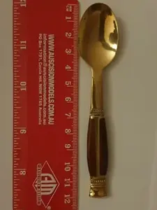 ช้อนสแตนเลสสำหรับงานแต่งงานแบบโบราณสีเทาจากอินเดียเหมาะสำหรับเครื่องครัวอุปกรณ์ทำอาหารชุดเครื่องใช้ในบ้าน - Product Image 6