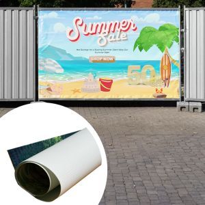Bannière en maille personnalisée pour l'assurance et l'automobile - Impression numérique UV 4K HD sur vinyle ou polyester - Product Image 1