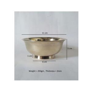 Bol à salade en laiton de taille personnalisée de haute qualité Bol à crème glacée en métal coulé de couleur or pour hôtels à moindre coût avec polonais - Product Image 2