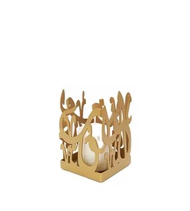 Contemporary Metal <b>Candle</b> Display Stylish Handcrafted Centerpiece for Bedroom Living Room Tabletop Decor - Product Image 3