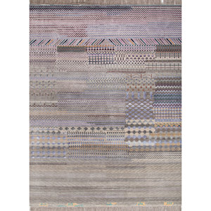 Manchaha Geometric Hand Knotted <b>Wool</b> & Bamboo Silk Rug 10mm Thick Rectangle for Home Living Room or Hallway-Les-2497 - Product Image 1