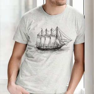 Camiseta personalizada de alta calidad para hombre Impresión digital gráfica única en camisetas de punto de poliéster/tela de algodón para hombre - Product Image 3