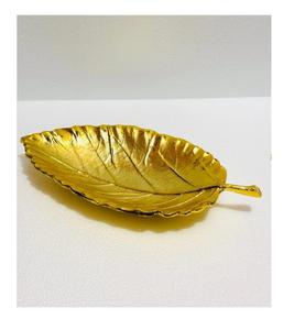 Nouveau plateau de service fantaisie en forme de feuille Forme personnalisée avec poignée en métal Plateau de service en aluminium fait main à bas prix pour un usage quotidien - Product Image 5