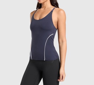 OEM Mujeres Chaleco Transpirable Venta al por mayor Deportes Tank Tops Señoras Running Training Activewear Yoga Tank Top Ropa de moda Uso al aire libre - Product Image 3
