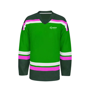 Jersey-Sublimación de secado rápido y bordado Jersey de hockey sobre hielo personalizado - Product Image 1