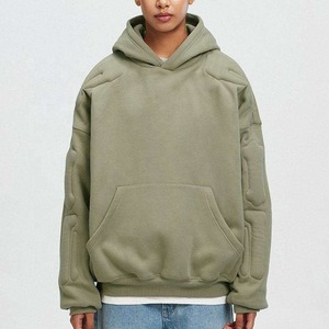 Sudadera con capucha en relieve con logotipo 3D personalizado de fabricación de fábrica OEM unisex 100% sudaderas en relieve 3D de algodón para hombres - Product Image 5