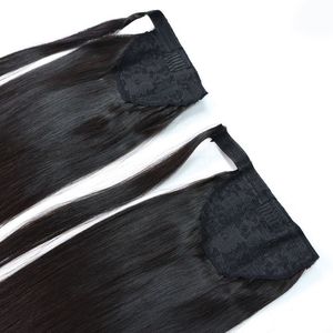 Extensiones de Cabello Humano para Cola de Caballo, Virgen, Super Double Drawn, Aspecto Natural, Fácil de Fijar con Clip, para Uso Diario y Fiestas, Superventas - Product Image 2