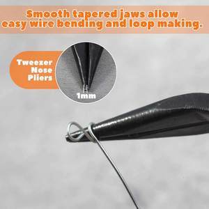 Stainless Steel <b>Mini</b> Nose <b>Pliers</b> Smooth Jaws 5 Inch Jewelry Making Tools Precision Beading Wire Wrapping DIY Craft Wholesale - Product Image 6
