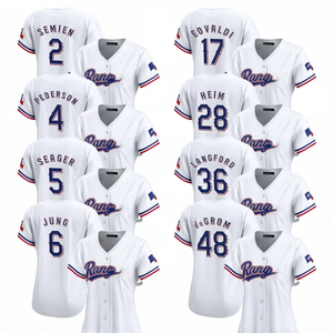 Camisetas de Béisbol Blancas Edición Limitada Texas 2025, Personalizadas, Tallas Grandes, con Logos Bordados y Uniformes Cosidos - Product Image 1