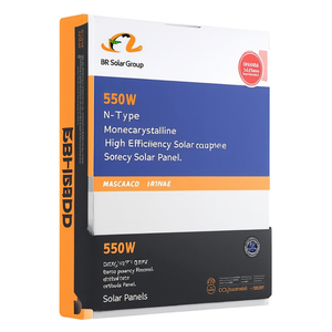 Panneau solaire monocristallin haute efficacité de type N 550W du groupe BR Solar - Product Image 2