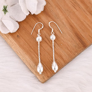 Pendientes de Mujer, Pendientes de Diseño Hechos a Mano, Regalo de Compromiso, Navidad, Joyería Hecha a Mano, Pendientes de Plata de Ley 925 - Product Image 5