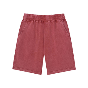 Shorts décontractés pour hommes, design haut de gamme 2026, haute qualité, 340 g/m², lavage à l'acide personnalisé, style vintage, 100 % coton, multicolores - Product Image 4