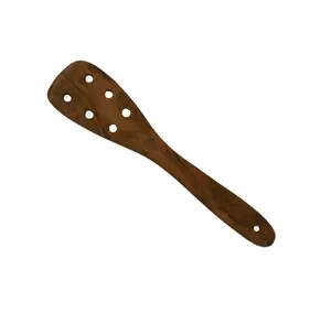 1 Pieces Safe Natural 100% Luxury Teak wooden Spatula Spoon utensils design piece for hole design with rice cocking use